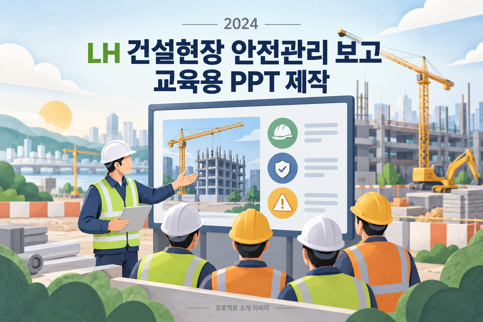 LH 건설현장 안전관리 보고 교육용 PPT 제작용역 1