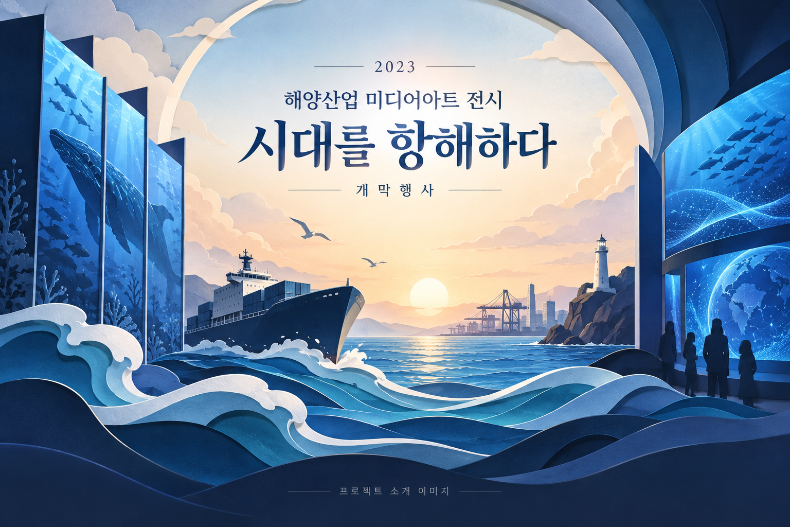 해양산업 미디어아트 전시 [시대를 항해하다] 개막행사 대행 용역 1