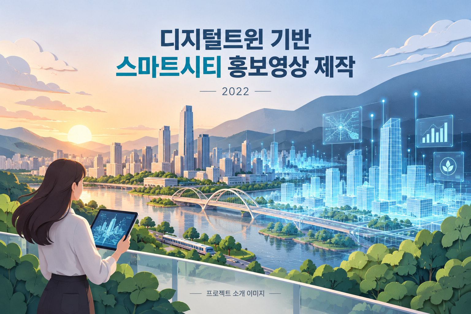디지털트윈 기반 스마트시티 홍보영상 제작 용역 1